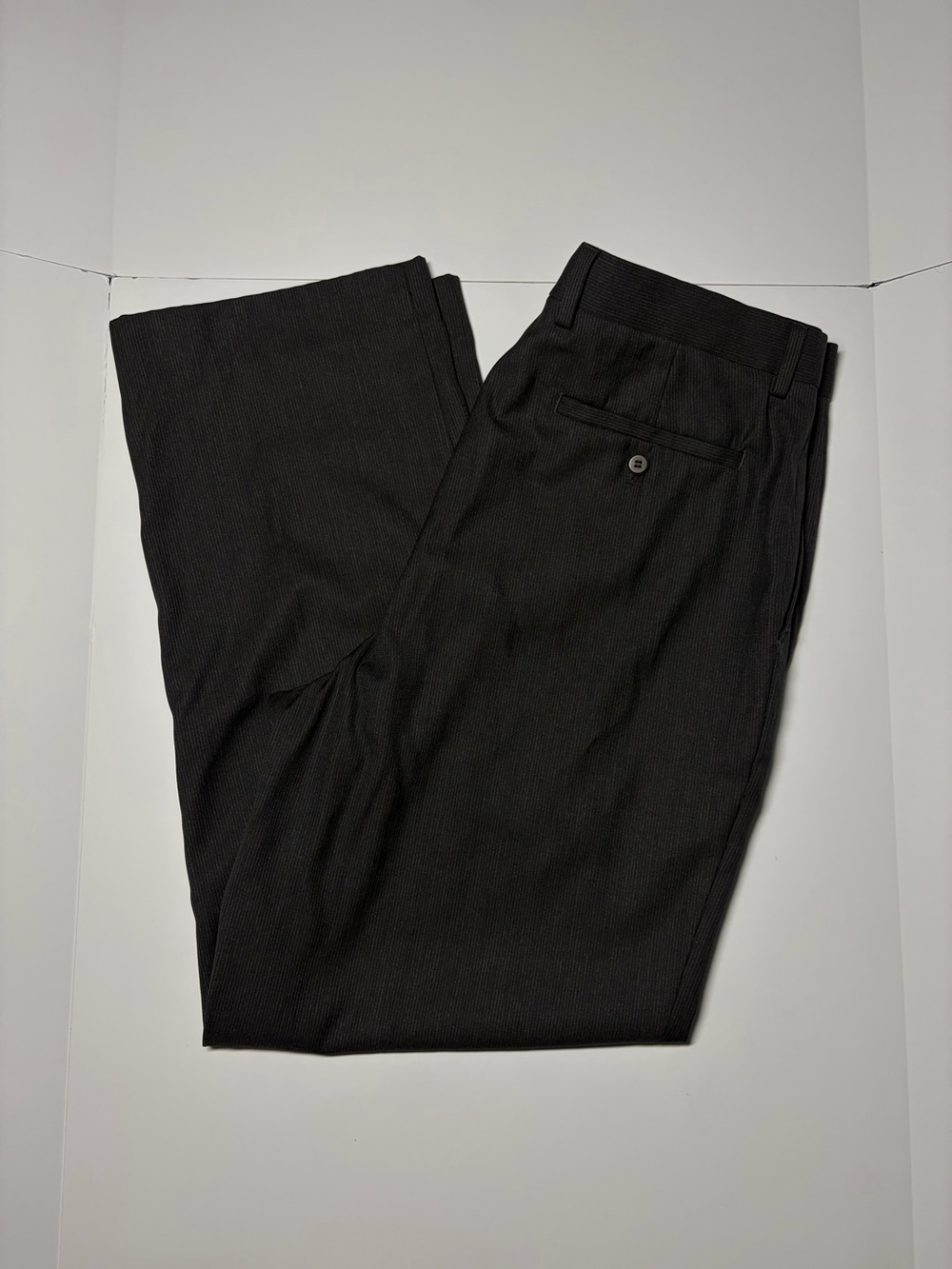 Men's Black Dress Pants - Classic Tailored Style 36x30